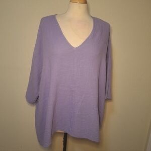 Bryn Walker Gauze Bax Shirt NWT Color Malva Size M